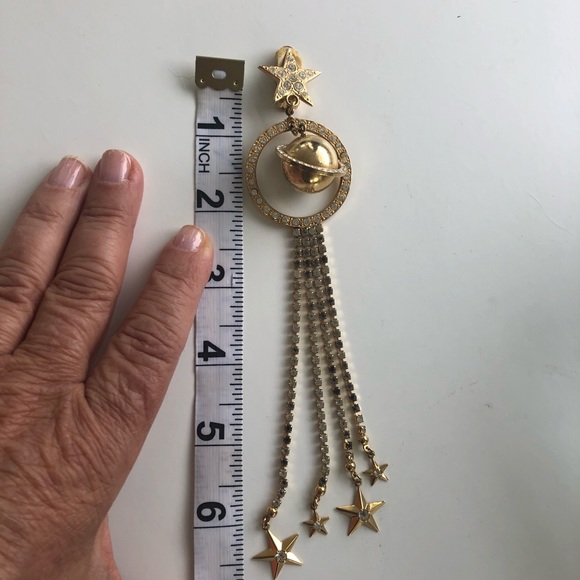 Hanging clip on earrings - Picture 5 of 8